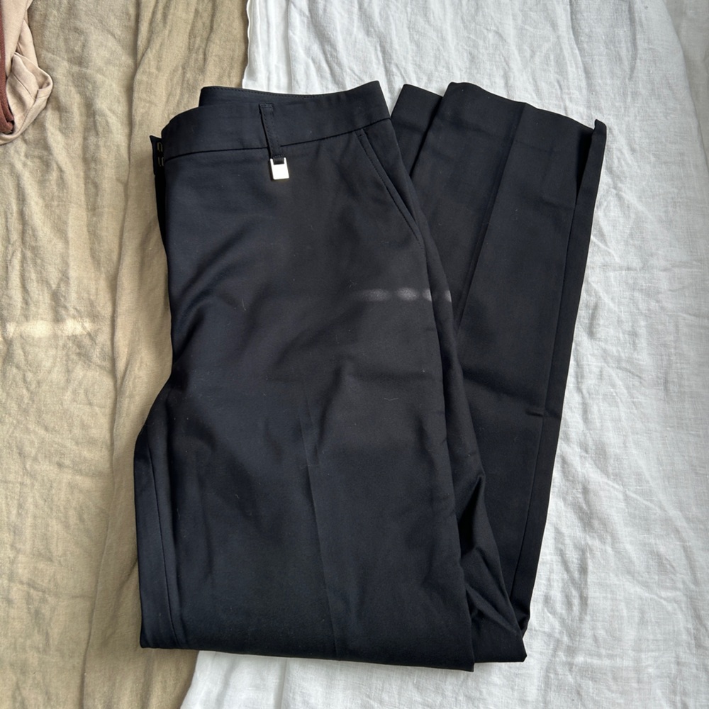 Jones New York Mid Rise Straight Leg Stretch Slacks